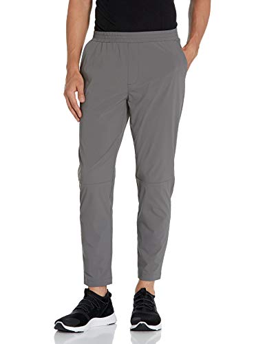 Amazon Brand - Peak Velocity Men's All Terrain Jogger with Elastic Waistband, Grey, Medium