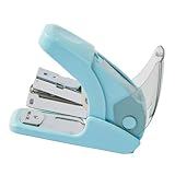 省力 ホッチキス、40枚とじ、予備針50本収納、ホッチキス針 モデル番号: No.3-1M サイズ:針肩幅(内寸)11.5mm(外寸)12mm 針足長さ(外寸)6mm(青)