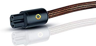 Oehlbach XXL Powercord - High End Stromkabel sepiabraun - 5m C15 (Schuko) auf CEE7, 4mm² Innenleiterquerschnitt & VDE ge