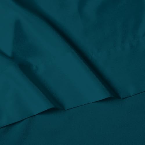 Image of Elegant Comfort Luxury 1500 Premium Hotel Quality Microfiber 4-Piece Sheet Set - Wrinkle Resistant, All Around Elastic Fitted Sheet, Deep Pocket up to 16 inch, Full, Marine Teal