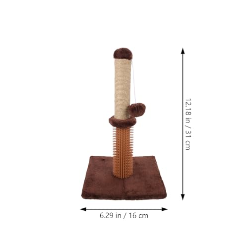 Rascador para gatos interior con cubierta de felpa miniatura 2