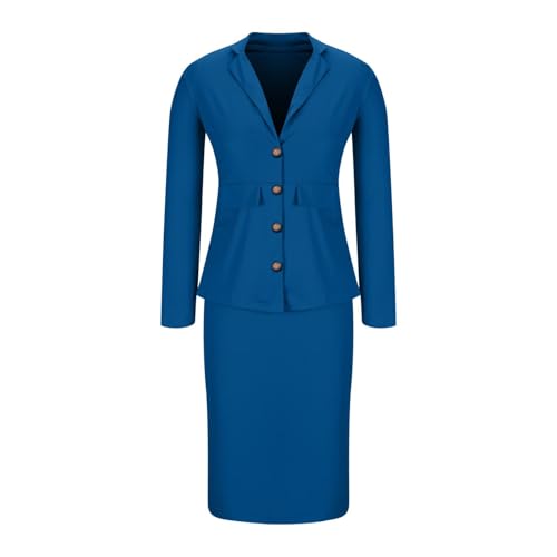 Women Two Piece Suit Skirt Set Business Casual Long Sleeve Blazer and Pencil Skirt Blazer Sets Women 2 Piece Outfits4