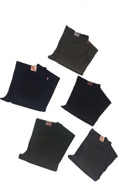 SAGAR ENTERPRISE Men's Formal Pant side pockets allow you to comfortably Regular Fit Size 28-44 Only Sale For 9 Pecs