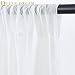 White Backdrop Curtains 10ft x 10ft Chiffon Photo Drapes for Wedding Birthday Parties Baby Decorations 2 Panels 5ft x 10ft
