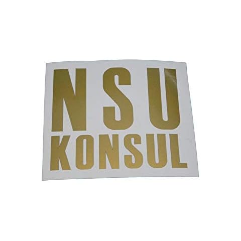 NSU Konsul lettering, spare part sticker or as tank lettering decoration Cover