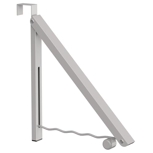 Image of Hleelomi Clothes Drying Rack for Laundry Room Organization,Foldable Over The Door Drying Racks for Saving Space, Warm Gray 1 Pack
