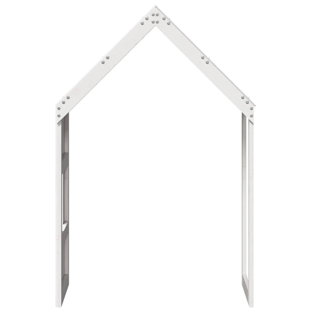 vidaXL Toit de lit pour Enfants Blanc 55x99x139,5cm Bois de pin Massif, Toit de lit, baldaquin de lit pour Enfant, Toit pour lit d'enfant