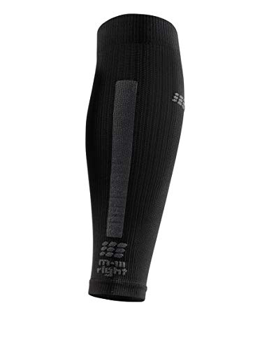 Cep Men's Compression Run Sleeves Calf Sleeves 3.0, Black/Dark Grey Iv #TOP2