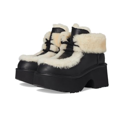 Bottines et boots UGG W Esmee Leather Lace up pour Femme - vue 8