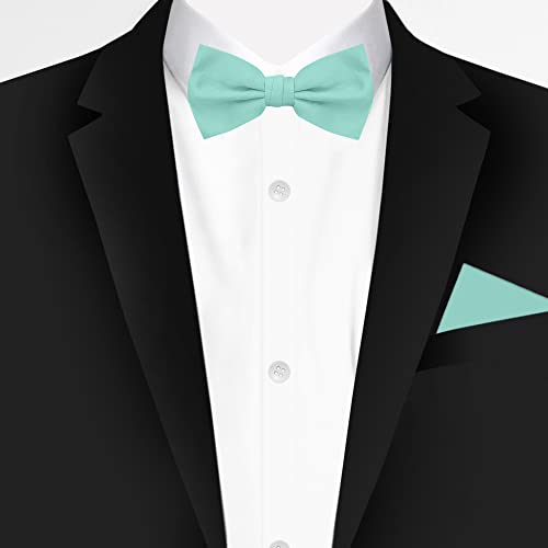 Image of Jacob Alexander Men's Pretied Banded Adjustable Solid Color Bowtie