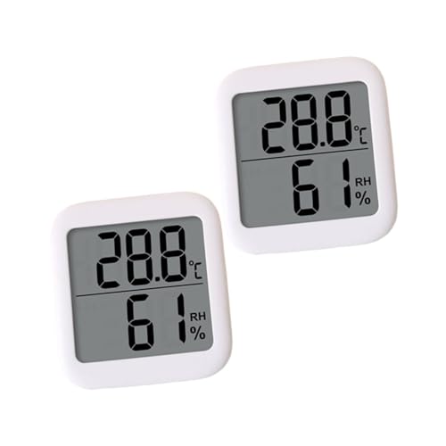 Thermomètre intérieur contre l'humidité écran LCD chambre bébé lot de 2