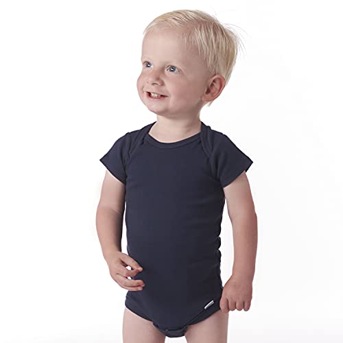Image of Gerber Baby Boys & Girls 5-Pack Solid Onesies Bodysuits