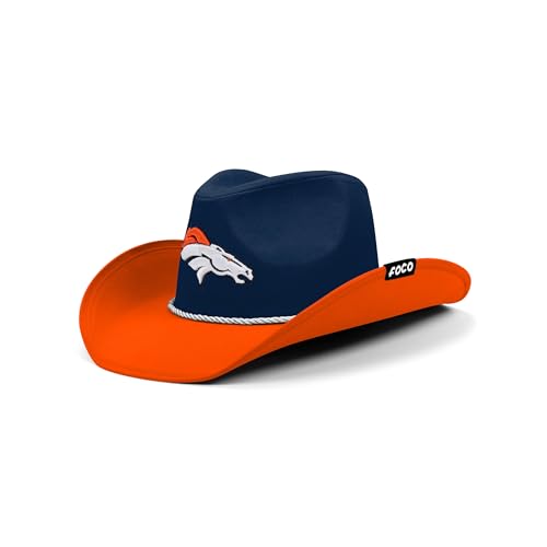 FOCO Denver Broncos NFL Two Tone Cowboy Hat