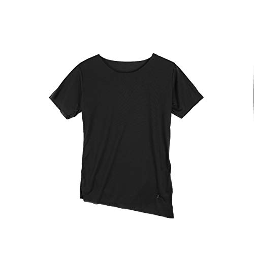 Camiseta de manga corta con cuello en O para hombre, de moda, casual, Henley e irregulares