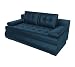 Produktbild BROMARKT Schlafsofa Gandia - Sofa mit Schlaffunktion und Bettkasten, Bettsofa, Couchgarnitur, Couch, Sofagarnitur, Bett (h85 x t99 x b200 cm, Kronos 9 Blau)