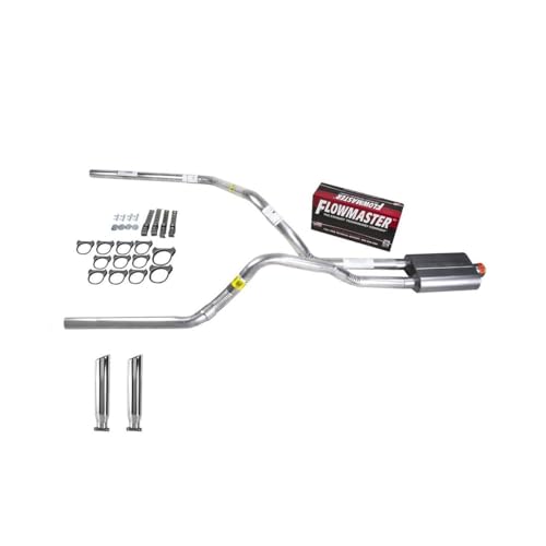 Truck Exhaust Kits - DIY Dual Exhaust System 2.5 Pipe Flowmaster 40 RC Tip