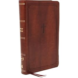 NKJV, End-of-Verse Reference Bible, Personal Size Large Print, Leathersoft, Brown, Red Letter, Comfort Print: Holy Bible, New King James Version Imitation Leather – Large Print, September 29, 2020