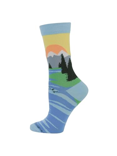 Image of WHD Fly Fishing Crew Socks for Women & Men | Fishing Gift, Outdoor Adventure Socks