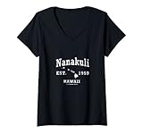 Photo Gallery donna nanakuli hawaii hi design sportivo sportivo vintage maglietta con collo a v Photo Gallery donna nanakuli hawaii hi design sportivo sportivo vintage maglietta con collo a v