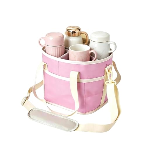 Organizador de bebidas portátil de 4 compartimentos, plegable y aislado térmicamente