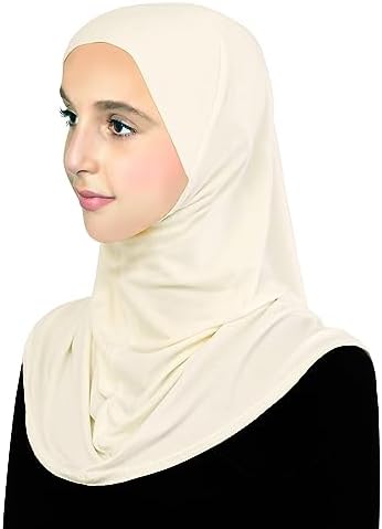 Cotton Hijab for Girls Amira Muslim Kids Head Scarf Ready to Wear Easy Instant