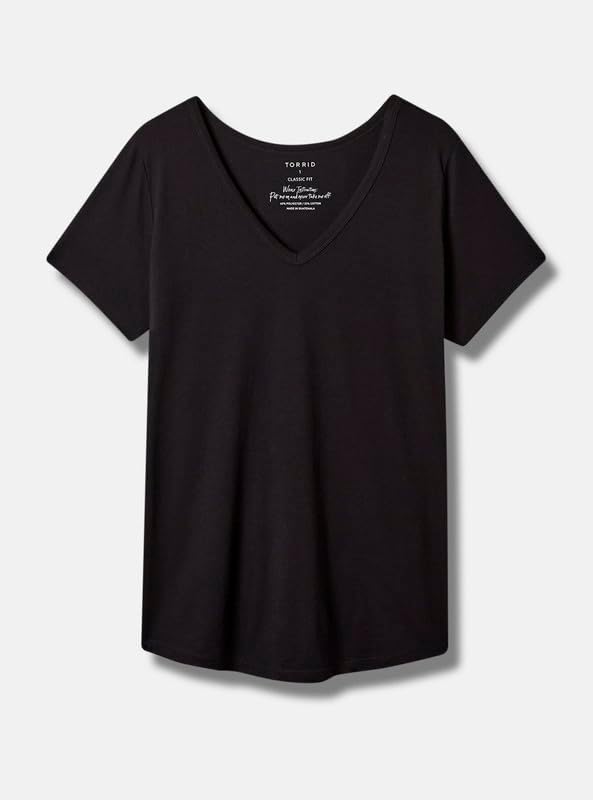Torrid Women's Plus Size Girlfriend Signature Jersey Vneck Tee - Image 5