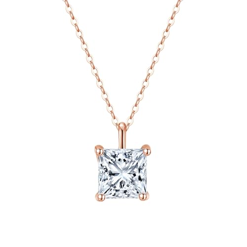 Collier en argent sterling 925 anti-ternissement pour femmes en zircone