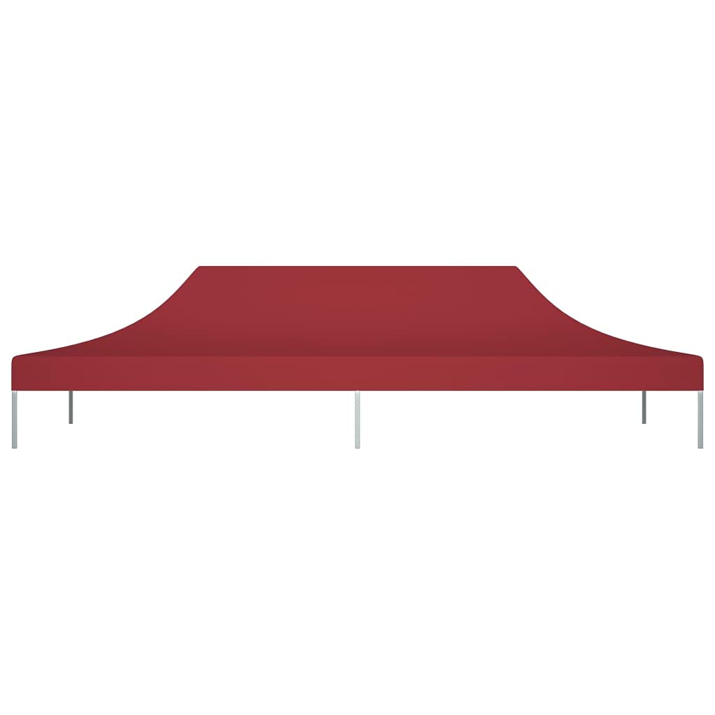 Tetto per Tendone per Feste,Gazebo campeggio Gazebo da giardino Robusto e durevole Adatto per esterni, campeggio, giardino, terrazza 6x3 m Rosso Borgogna 270 g/m²