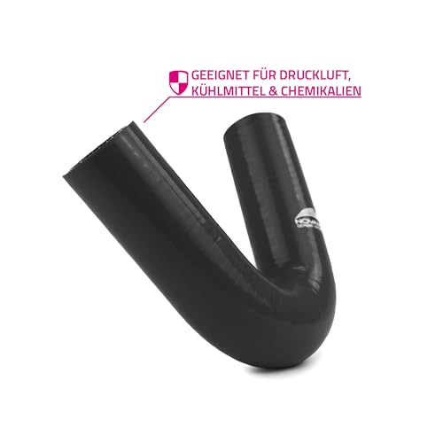 Arco de silicona de 135° NovaNox manguera negra de 51 mm de diámetro interior 3
