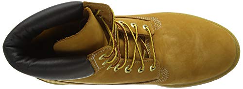 Bota masculina Timberland impermeável de primeira linha, 15 cm, Nobuck de trigo, 7