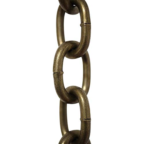 Image of RCH Hardware CH-S60-02-AB-10 Steel Chandelier Chain, Antique Brass (10 Feet)