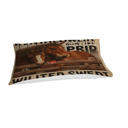 Housse de couette chevaux avec fermeture éclair lit simple - 7