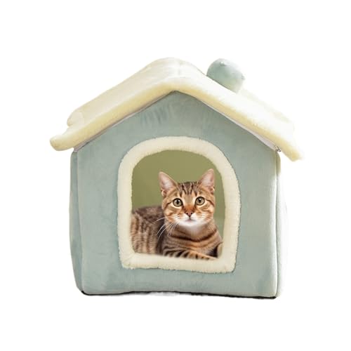 Lit pour chat confortable et maison légère avec texture nuageuse pour salon