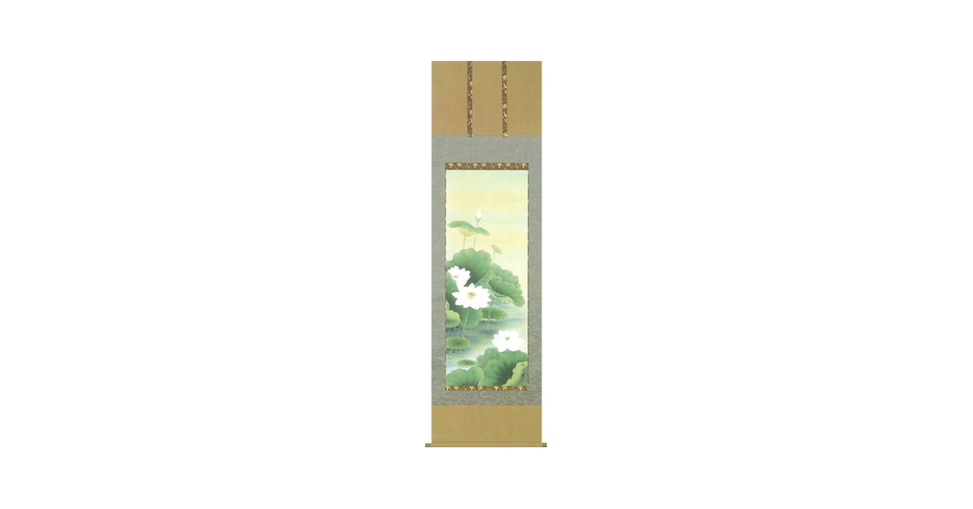 Amazon.co.jp: 掛け軸／掛軸 聖蓮花 （前川 峰月） : Home & Kitchen