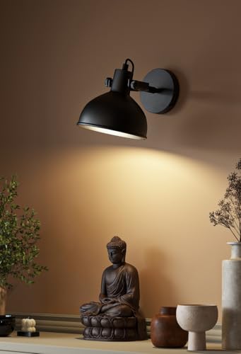 Image of Divine Trends Metal Focus Reading Wall Light With Rotation Adjustment Black Polished For Bedside, Bedroom, Living Room, Home Decoration, Hotel Wall Lamp Pack Of 1