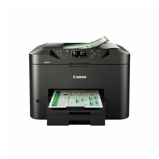Canon Maxif MB2750 Inkjet Multifunktionsdrucker, 24 ipm Schwarz/Weiß, 15.5 ipm mit Farbe, 600 x 1200 DPI, Schwarz/Anthrazit