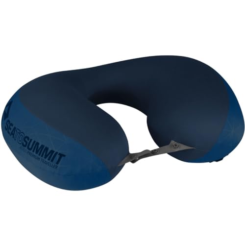 Sea to Summit Aeros Premium Traveller Inflatable Neck Pillow, Navy Blue - Image 5