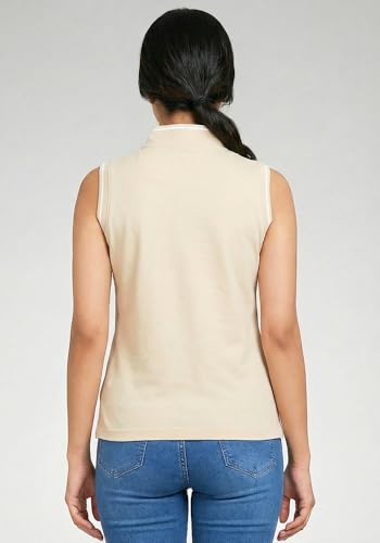 Image of Wear Your Opinion Mandarin Collar Sleeveless T Shirt for Women Top