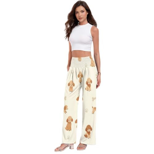 Pantalon long décontracté femme fluide et ample style homewear chic