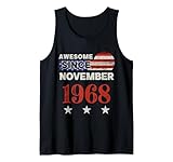 Photo Gallery awesome since 1968 vintage usa flag classic novembre 1968 canotta Photo Gallery awesome since 1968 vintage usa flag classic novembre 1968 canotta
