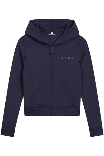 Juicy Couture Ennis - Sudadera con Capucha y Cremallera para Mujer, Azul Oscuro, XS