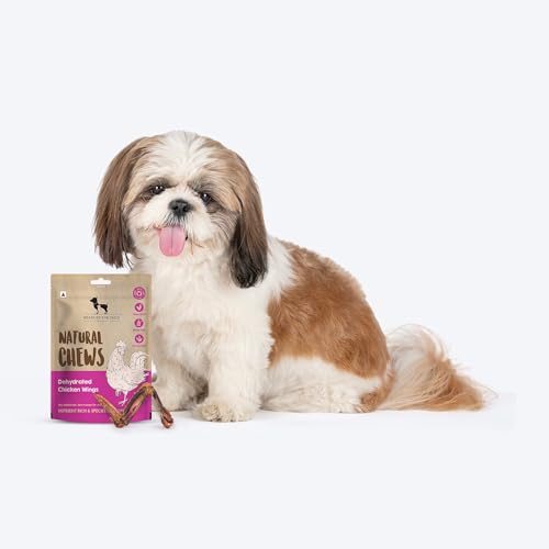 Image of HUFT Natural Chews - Dehydrated Chicken Wings for Dogs - 70 g | Single-Ingredient Dog Treats | No Additives, Antibiotics or Hormones | Grain-Free, No Preservatives | Support Joint Health