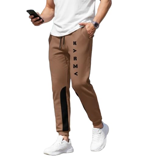 swastik aparels Swastik Apparels Men's Karma Khaki Color Track Pant | Track Pants | Regular fit | Active wear | Lycra Full Elastic Jogger Track Pant | Gym Wear | Cargo Pant-picture-29