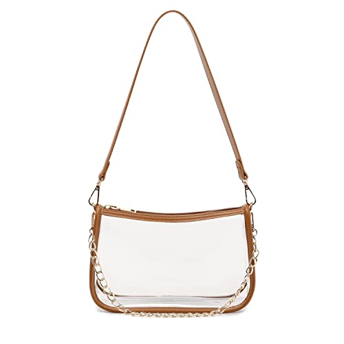 Image of Clear Purse Stadium Approved Bag Transparent Beach Handbag