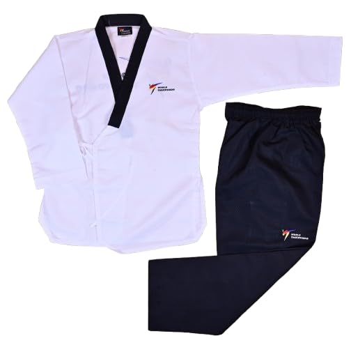 Professional Taekwondo Poomsae DAN Uniform for Men | Premium Jacket & Pants Set | Black Collar | Lightweight & Comfortable Dobok-picture-20
