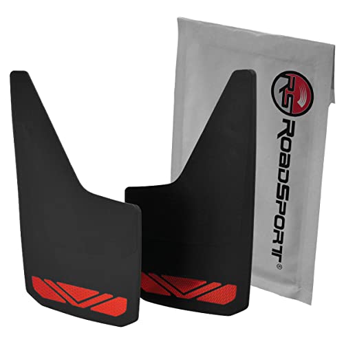 RoadSport 4326 'C' Series Universal Fit Premiere Splash Guard (Black with Red Prism; 18