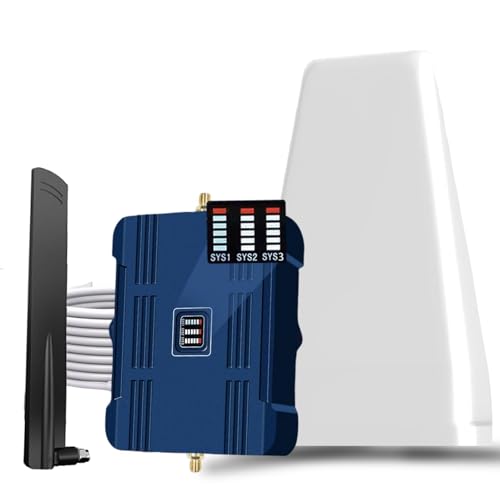 Cell Phone Booster for Home & Multi-Room,Up to 7,000 sq ft,Cell Phone Signal Booster for Band 5/12/13/17,Boost 5G 4G Data for All U.S. Carriers FCC Approved (Light Blue)