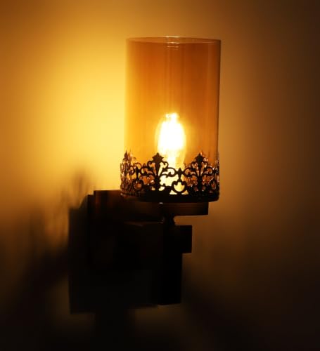 Image of ELIANTE by Jainsons Lights | Wooden Wood Wall Light -S- - Included Bulb | Multi Wood Wall Light | for Living Room, Bedroom, Hallway | E27 Holder | 3 Year Warranty
