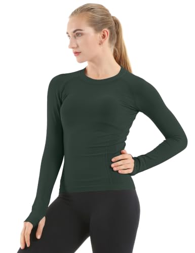 Image of MathCat Seamless Long Sleeve Workout Tops for Women