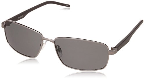 Men's PLD 2041/S Rectangular Sunglasses, Dark Havana Ruthenium/Polarized Green, 59mm, 15mm